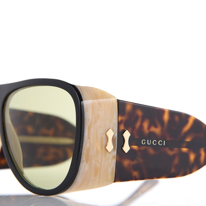 Gucci Acetate Sunglasses GG0149S Black Horn 7 of 8