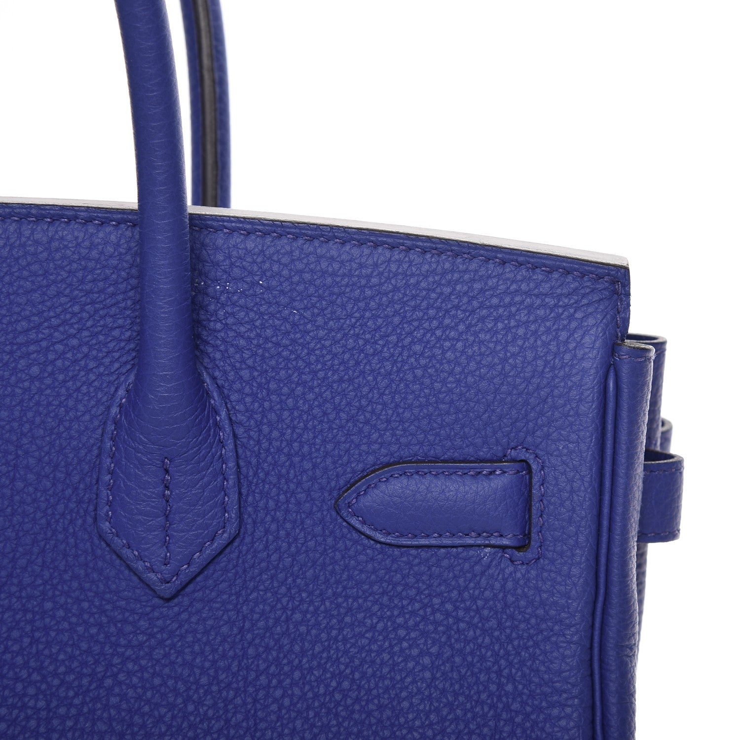Hermes Togo Birkin 30 Bleu Electrique 27 of 30