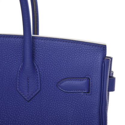 Hermes Togo Birkin 30 Bleu Electrique 27 of 30