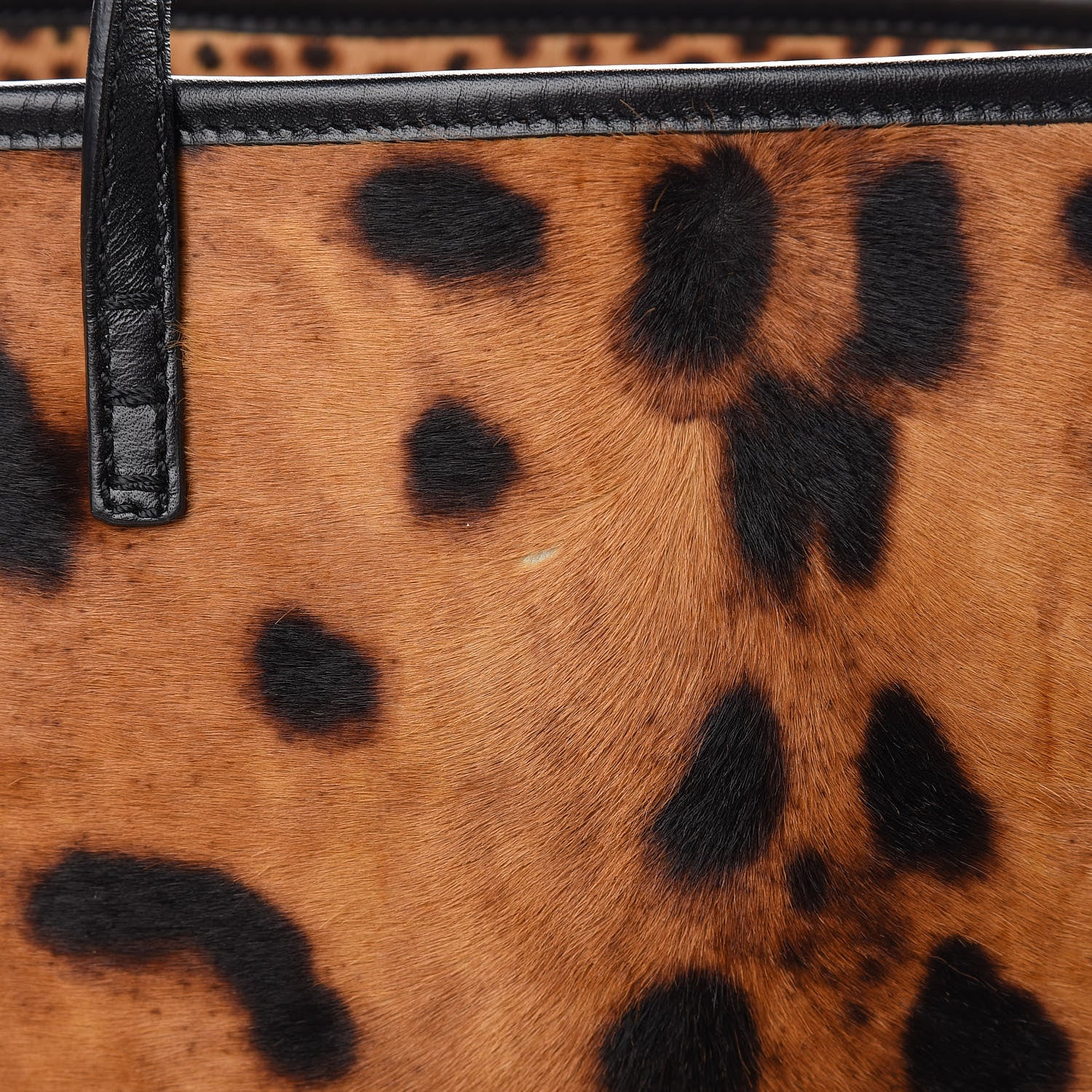 Fendi Calf Hair Leopard Print Medium Roll Tote Brown 19 of 19