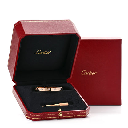 Cartier 18K Pink Gold 10 Diamond LOVE Bracelet 15 7 of 7