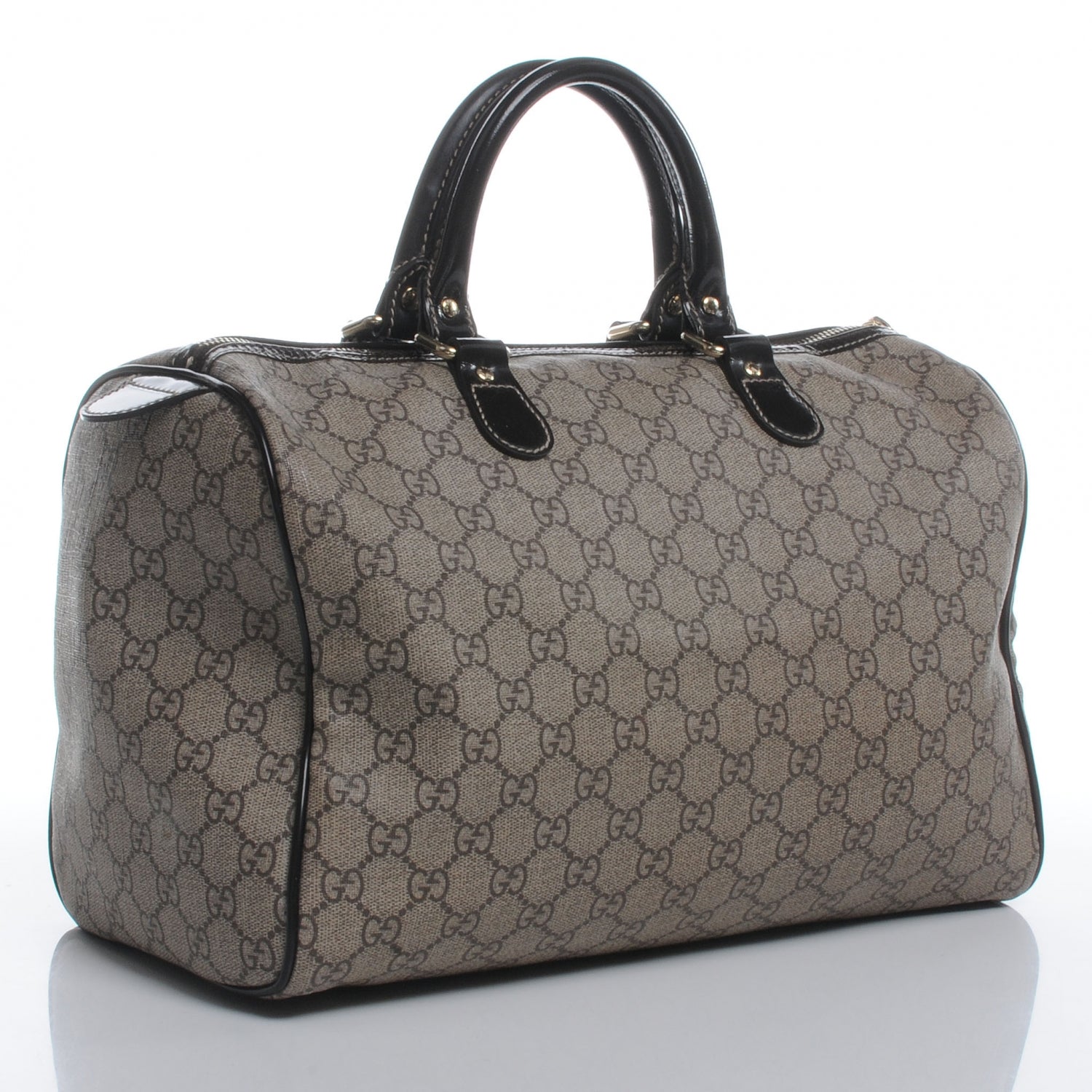 Gucci GG Plus Monogram Tattoo Heart Medium Joy Boston Dark Brown 3 of 8