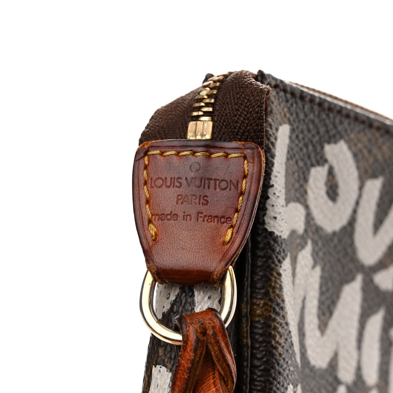 Louis Vuitton Monogram Graffiti Pochette Accessories Silver 6 of 13