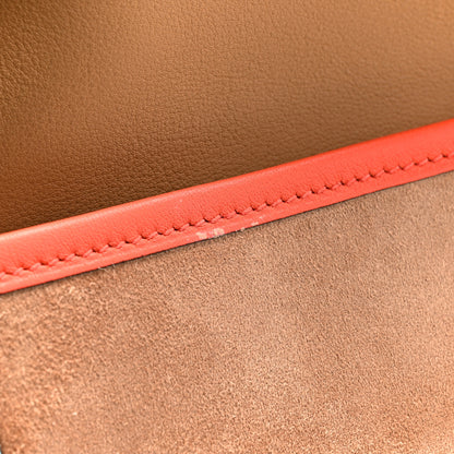 Hermes Veau Grizzly Swift Jige Elan 29 Clutch Malachite Bordeaux 16 of 16