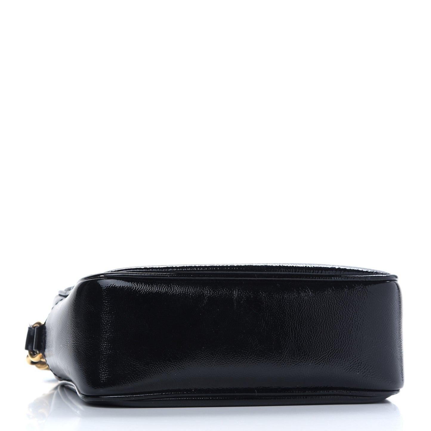 Soft Patent Small Soho Disco Bag Black