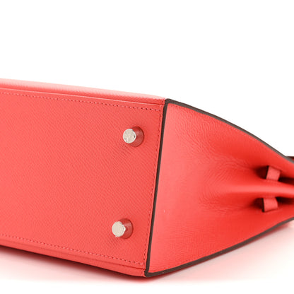 Hermes Epsom Kelly Sellier 25 Rose Jaipur 10 of 14