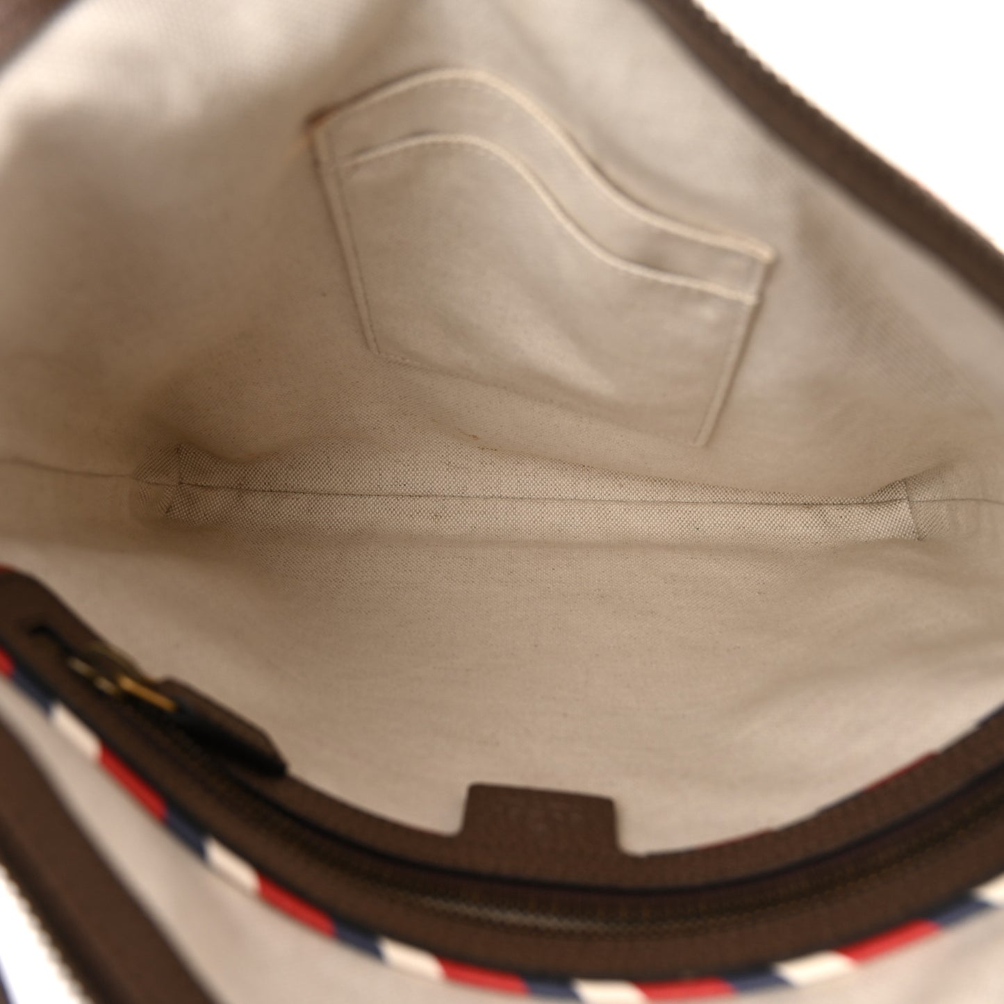 Soft GG Supreme Monogram Courrier Web Medium Flat Messenger Bag Beige New Acero Multicolor