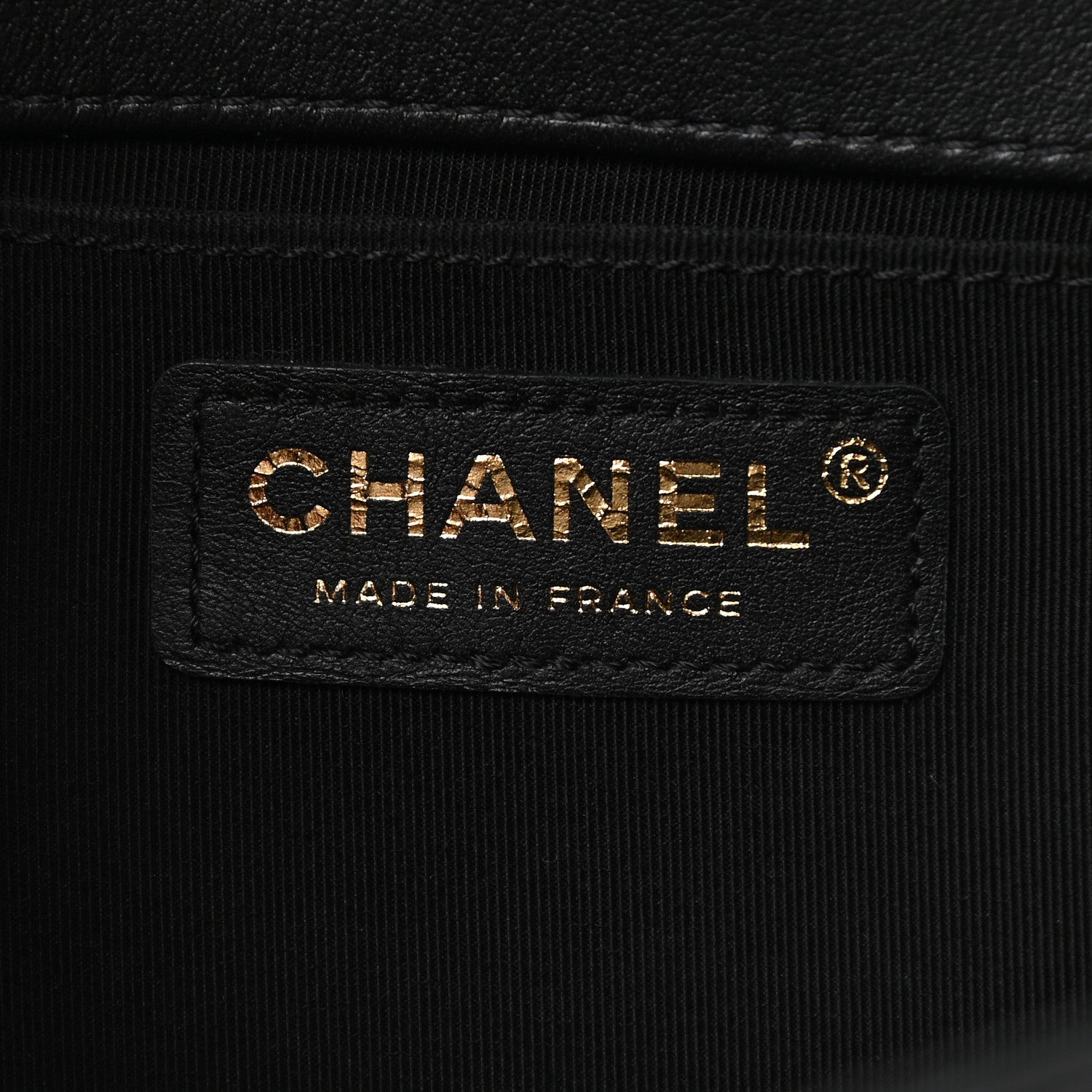 Chanel Lambskin Cotton Woven Medium Boy Flap Black 6 of 9