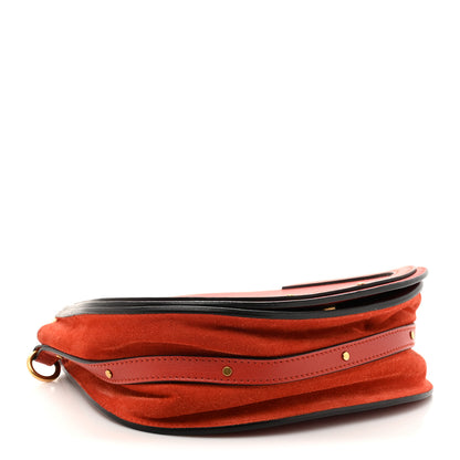 Chloe Calfskin Suede Medium Nile Bracelet Bag Earthy Red 4 of 14