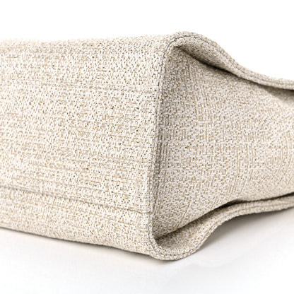 Chanel Lurex Boucle Small Deauville Tote Ivory 10 of 10