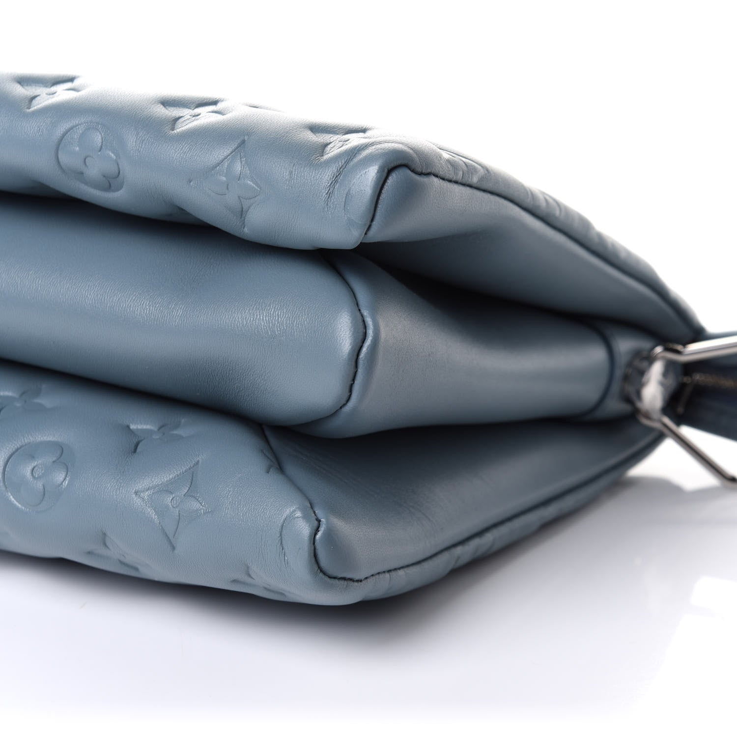 Louis Vuitton Lambskin Embossed Monogram Coussin PM Blue Glacier 16 of 16
