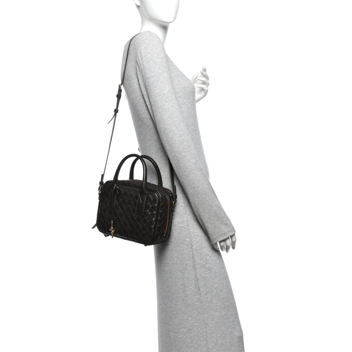 Lambskin Intrecciato Small Getaway Fondant