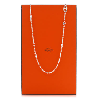 Hermes Sterling Silver Farandole Necklace 160 5 of 5