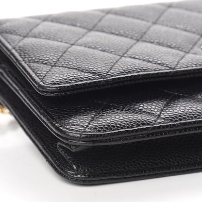Chanel Caviar Quilted Wallet On Chain WOC Black 9 of 11