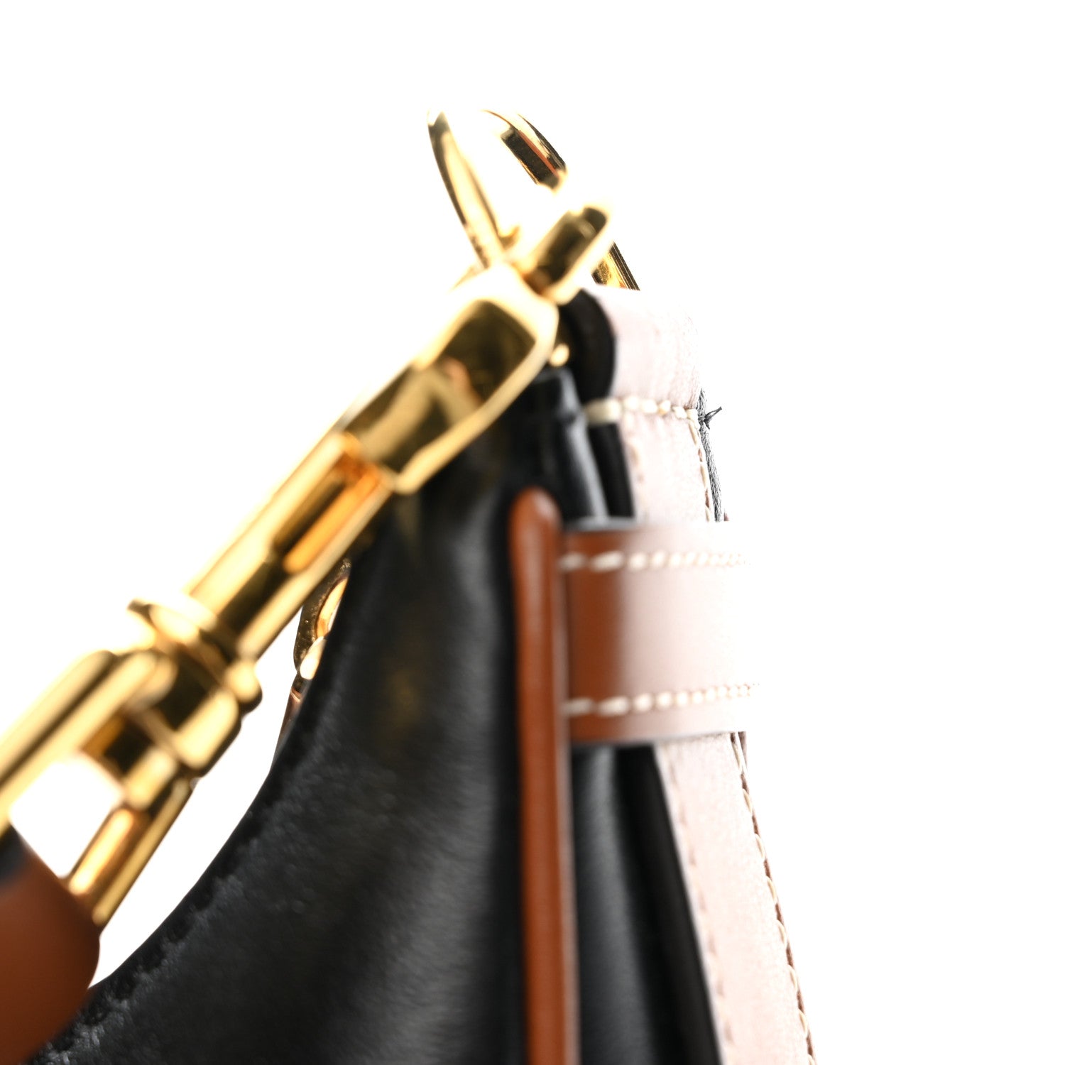 Celine Smooth Calfskin Medium Strap Ava Shoulder Bag Black Tan 11 of 12