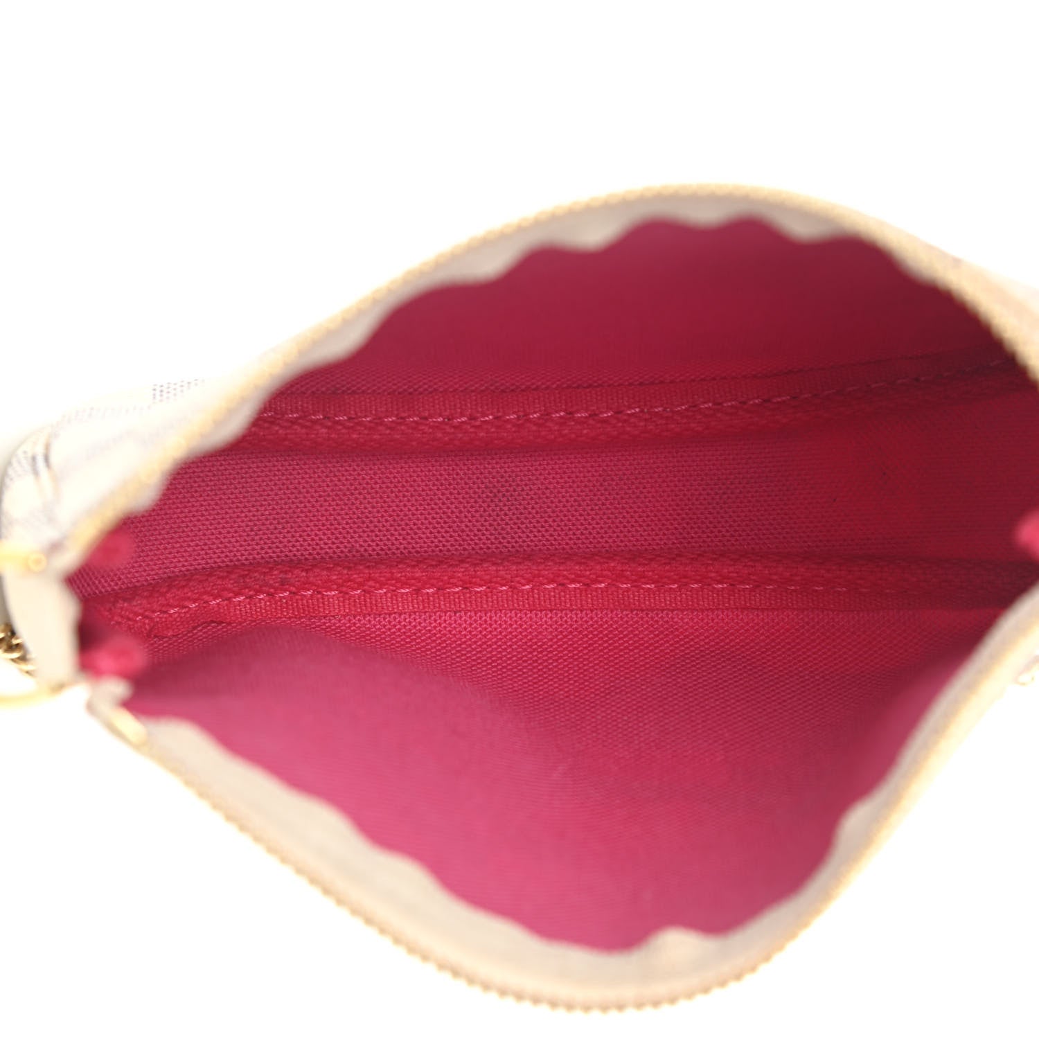 Louis Vuitton Damier Azur 2021 Christmas Animation Hollywood Mini Pochette Accessories Fuchsia 5 of 7