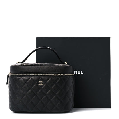 Chanel Caviar Quilted Large Vanity Pouch Black 11 of 11