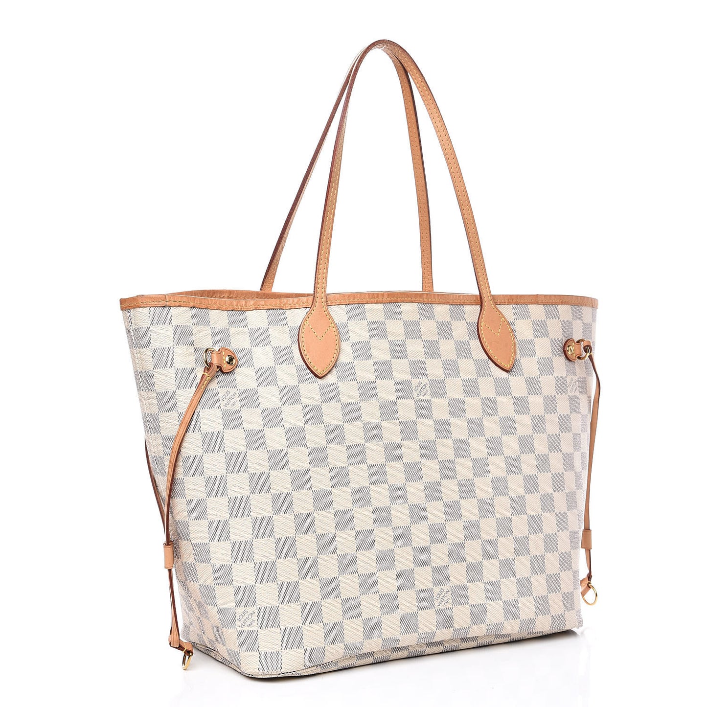 Damier Azur Neo Neverfull MM Rose Ballerine