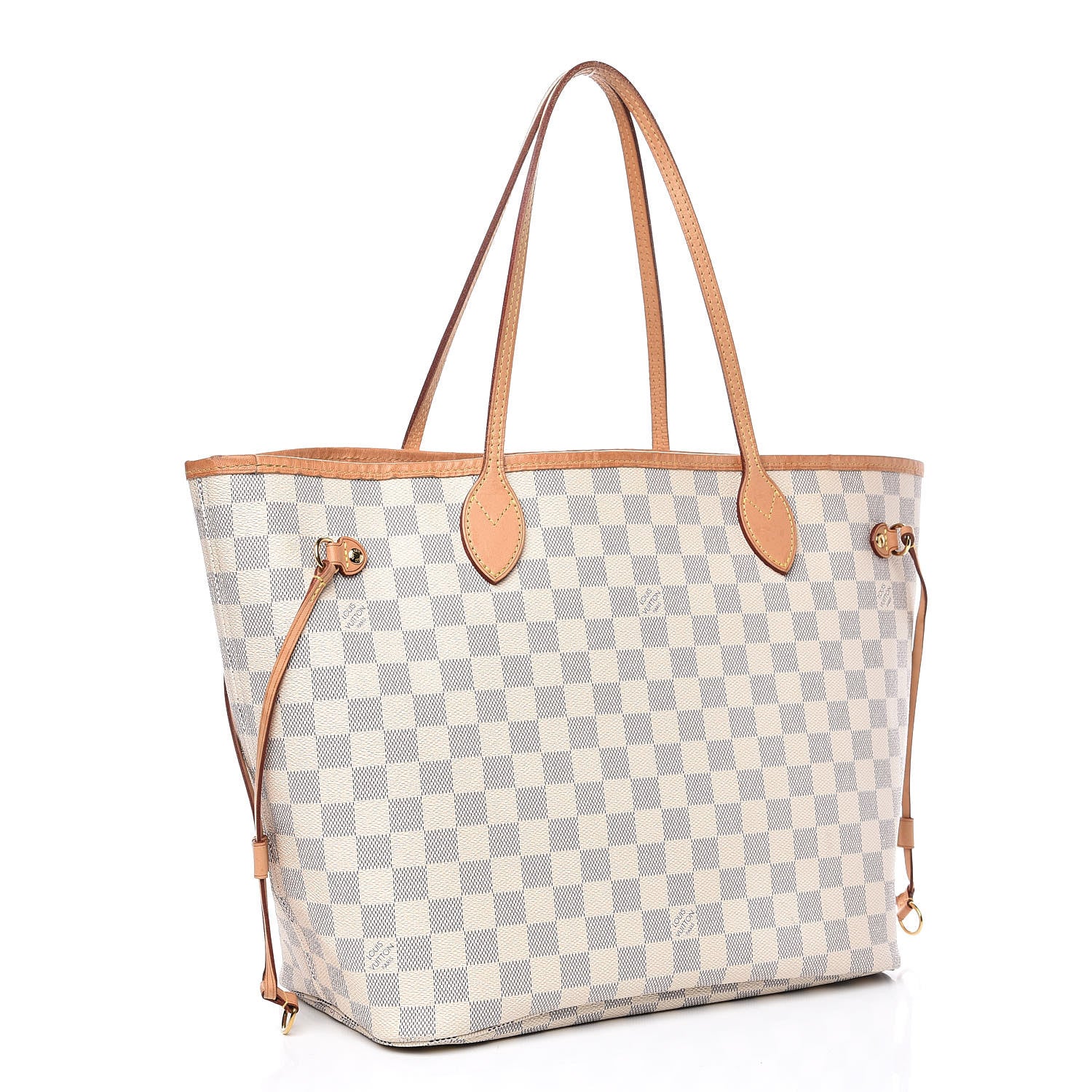 Louis Vuitton Damier Azur Neo Neverfull MM Rose Ballerine 3 of 19