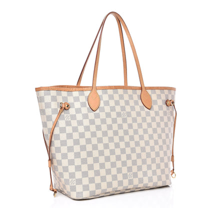 Louis Vuitton Damier Azur Neo Neverfull MM Rose Ballerine 3 of 19