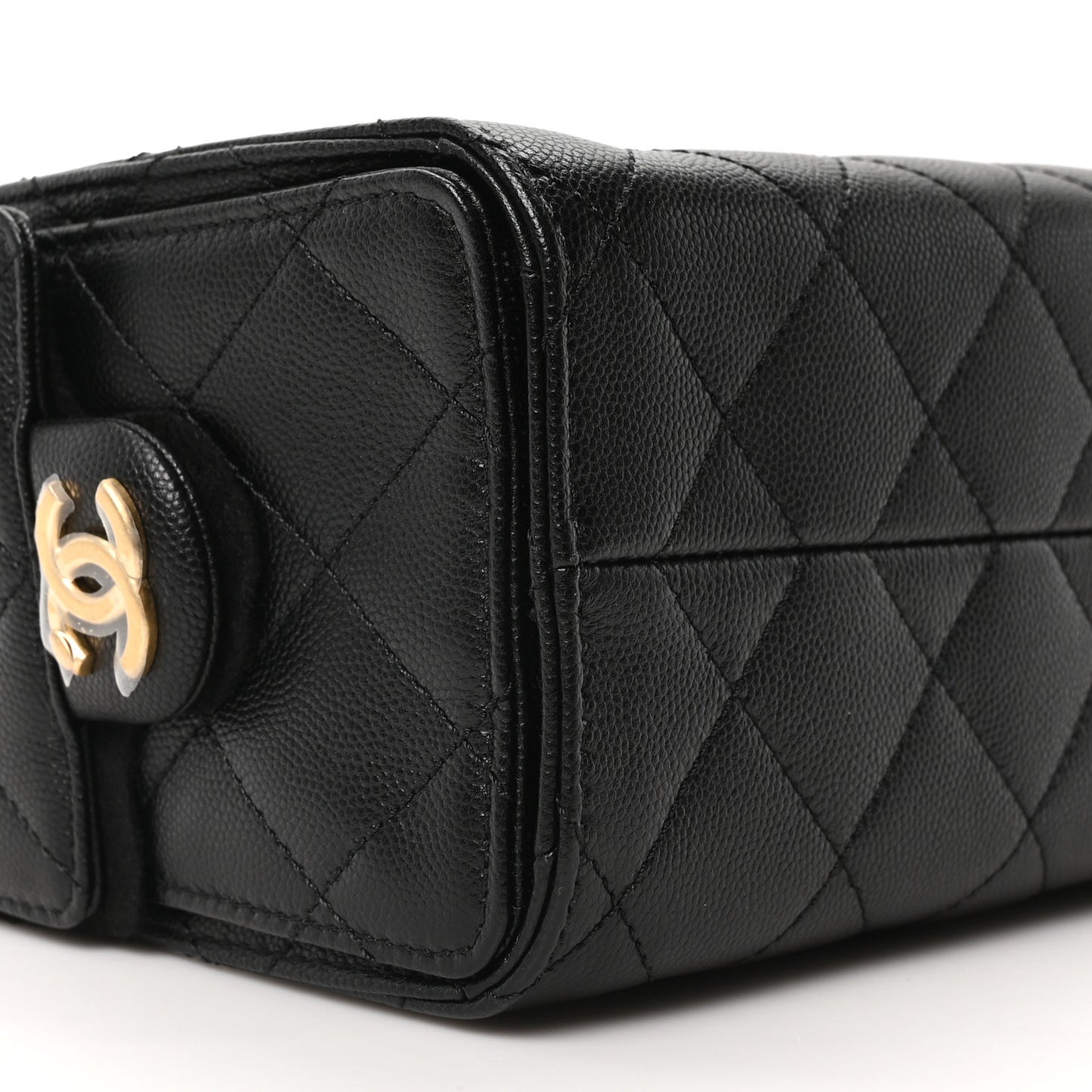 Caviar Quilted Mini Chanel 25 Handbag Black