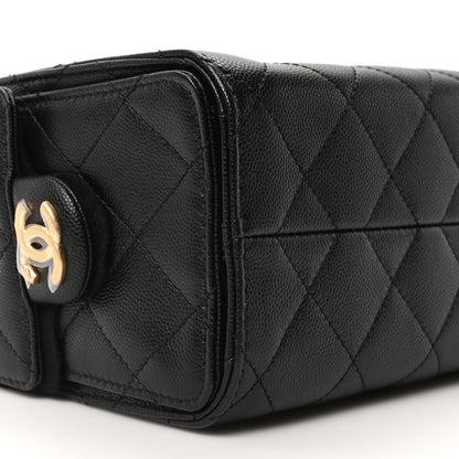 Chanel Caviar Quilted Mini Chanel 25 Handbag Black 9 of 11