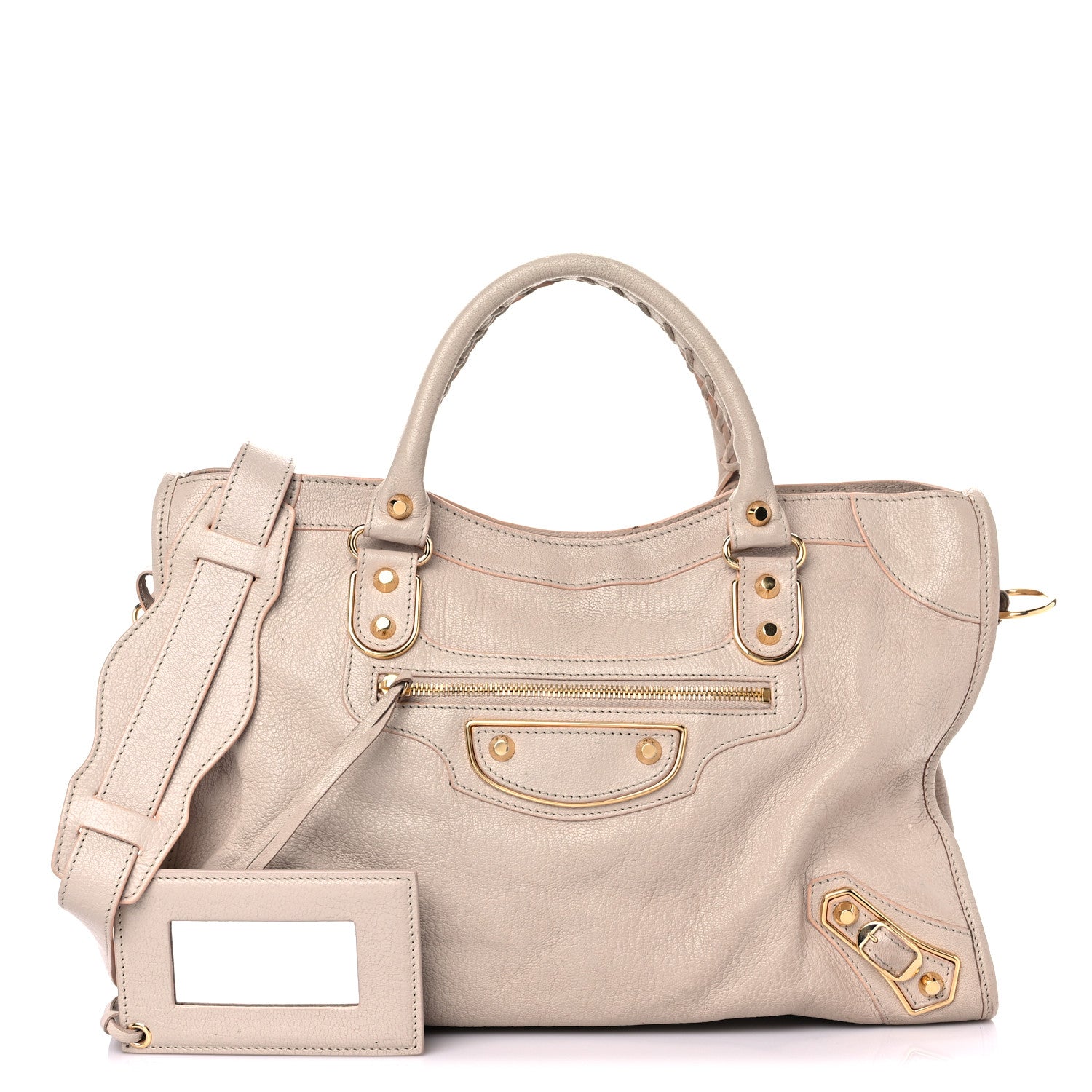 Balenciaga Chevre Gold Hardware Metallic Edge City Beige Praline 1 of 33