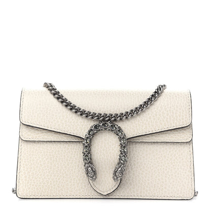 Gucci Dollar Calfskin Crystal Super Mini Dionysus Shoulder Bag Mystic White Black Diamond 1 of 9