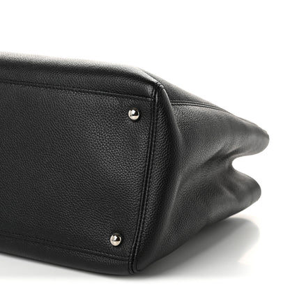 Chanel Calfskin Cerf Executive Shopper Tote Black 10 of 10