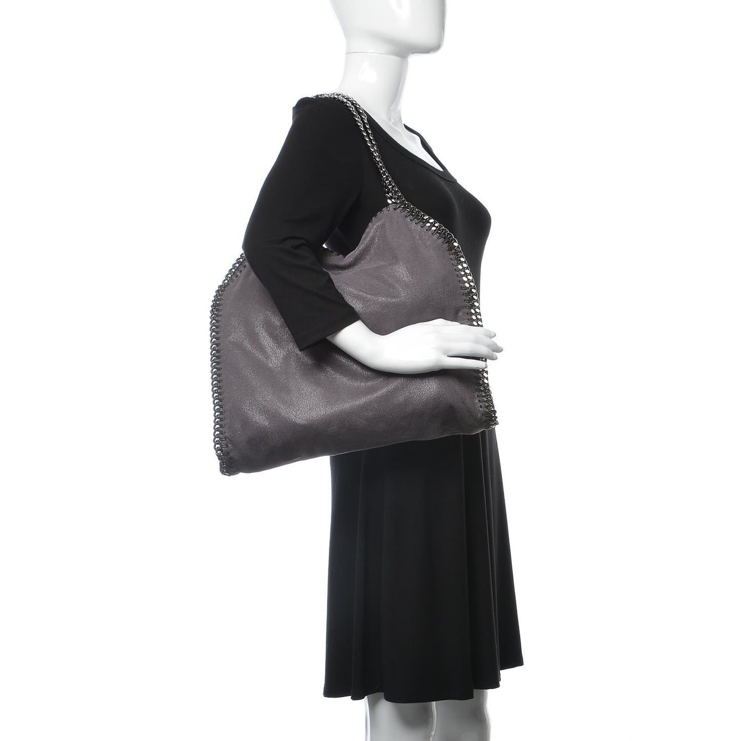 Shaggy Deer Small Falabella Tote Bark