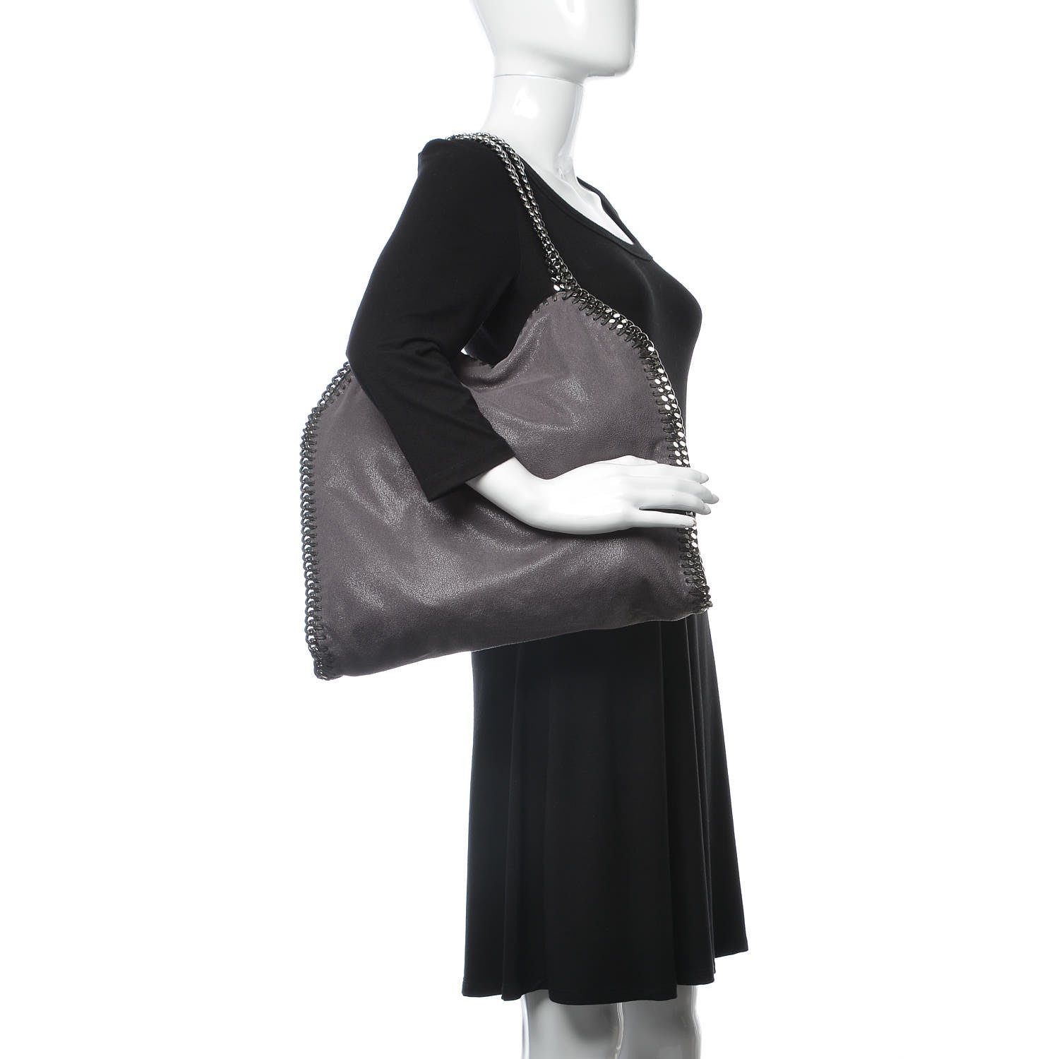 Stella McCartney Shaggy Deer Small Falabella Tote Bark 2 of 8