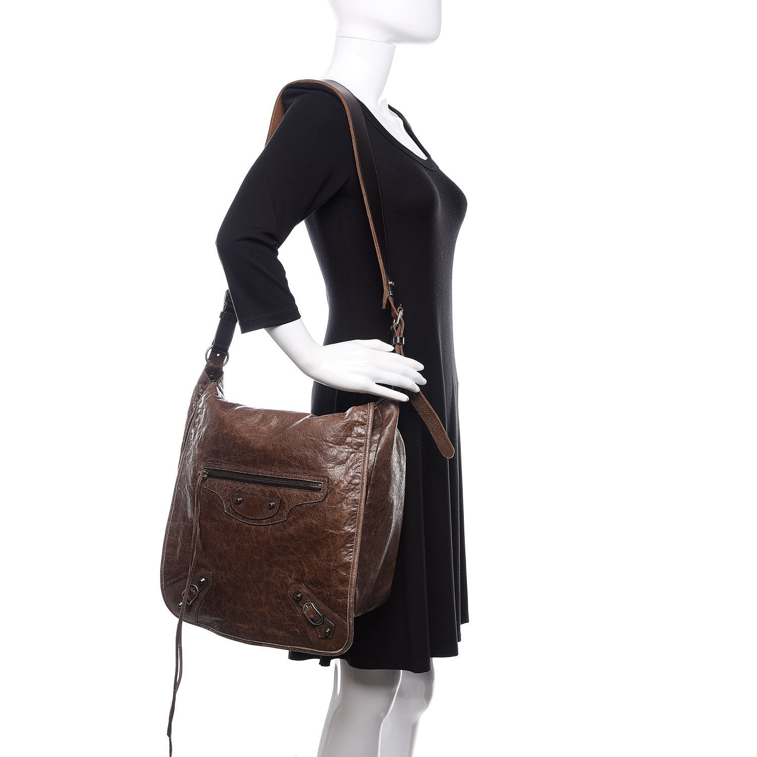 Balenciaga Agneau Besace Messenger Flap Bag 2 of 10