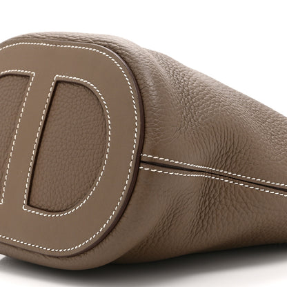 Hermes Taurillon Clemence Swift In-The-Loop 18 Bag Etoupe 10 of 10