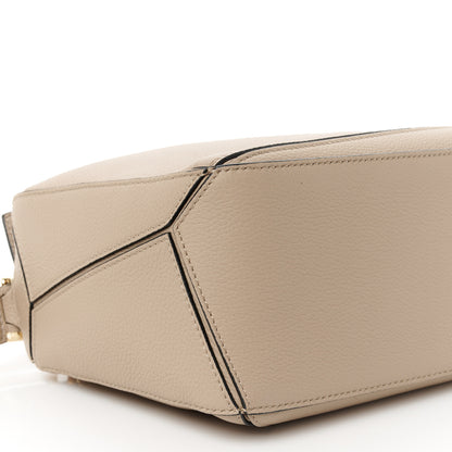 Loewe Grained Calfskin Small Puzzle Bag Sand 9 of 10