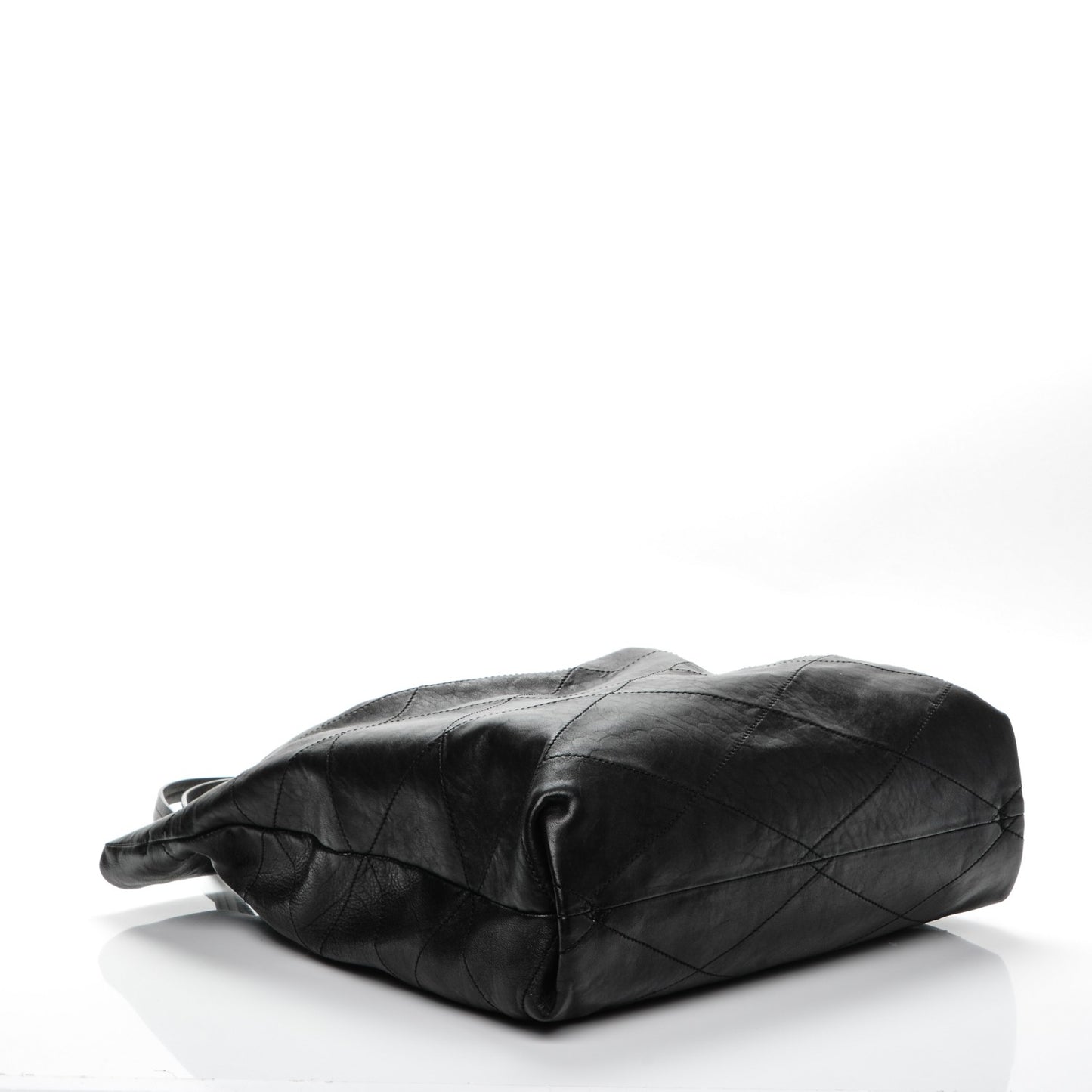 Lambskin Quilted Carry Me Tote Black