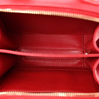 Chanel Caviar Quilted Small CC Filigree Vanity Case Red 5 of 9