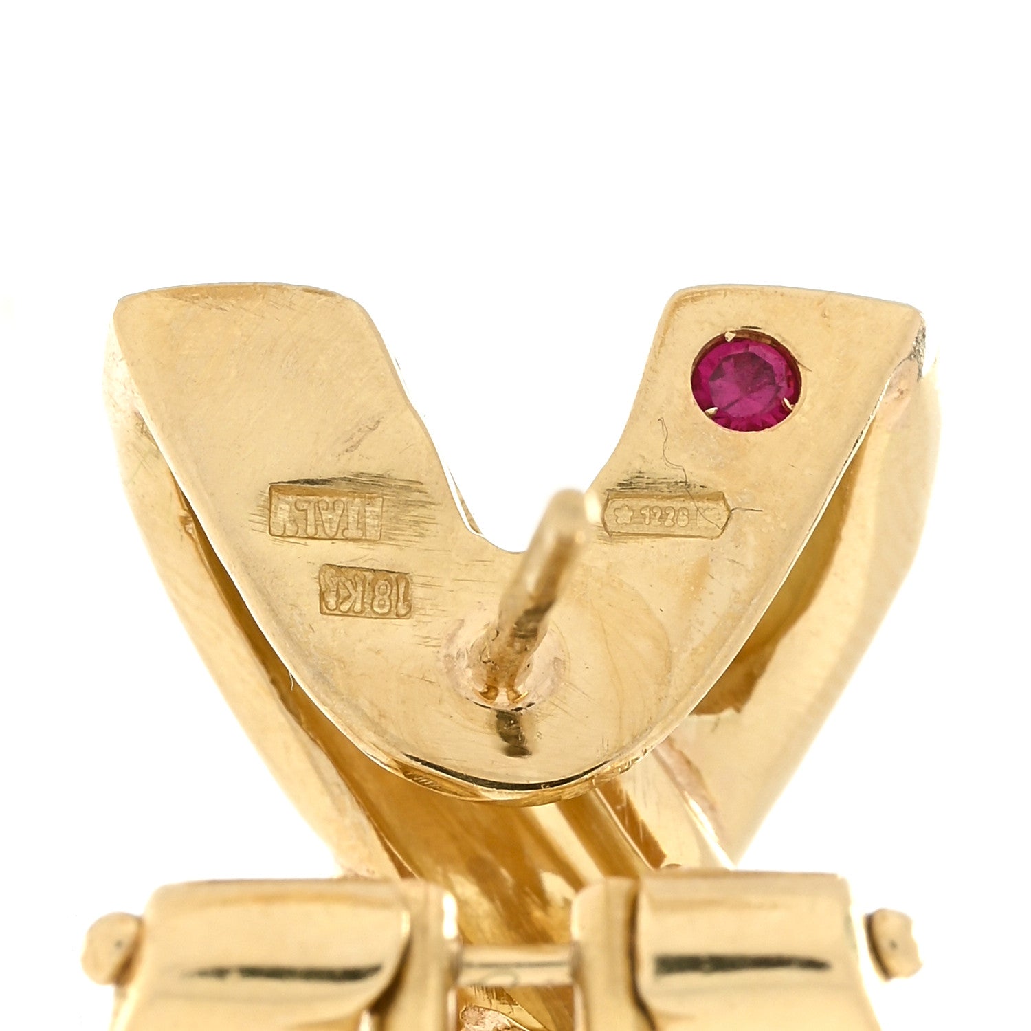 Roberto Coin 18K Yellow Gold X Earrings 4 of 4