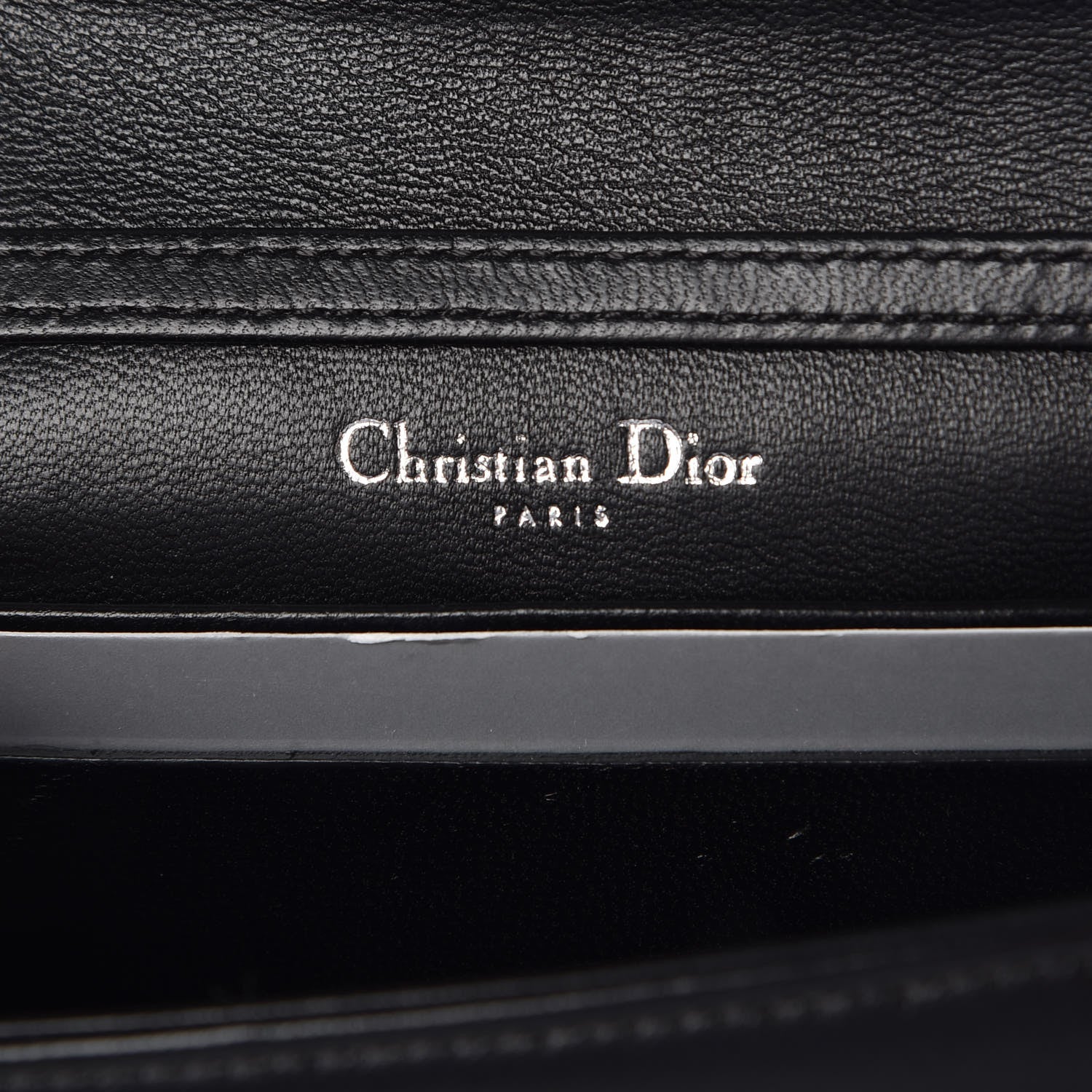 Christian Dior Lambskin Baby Diorama Flap Bag Black 6 of 8