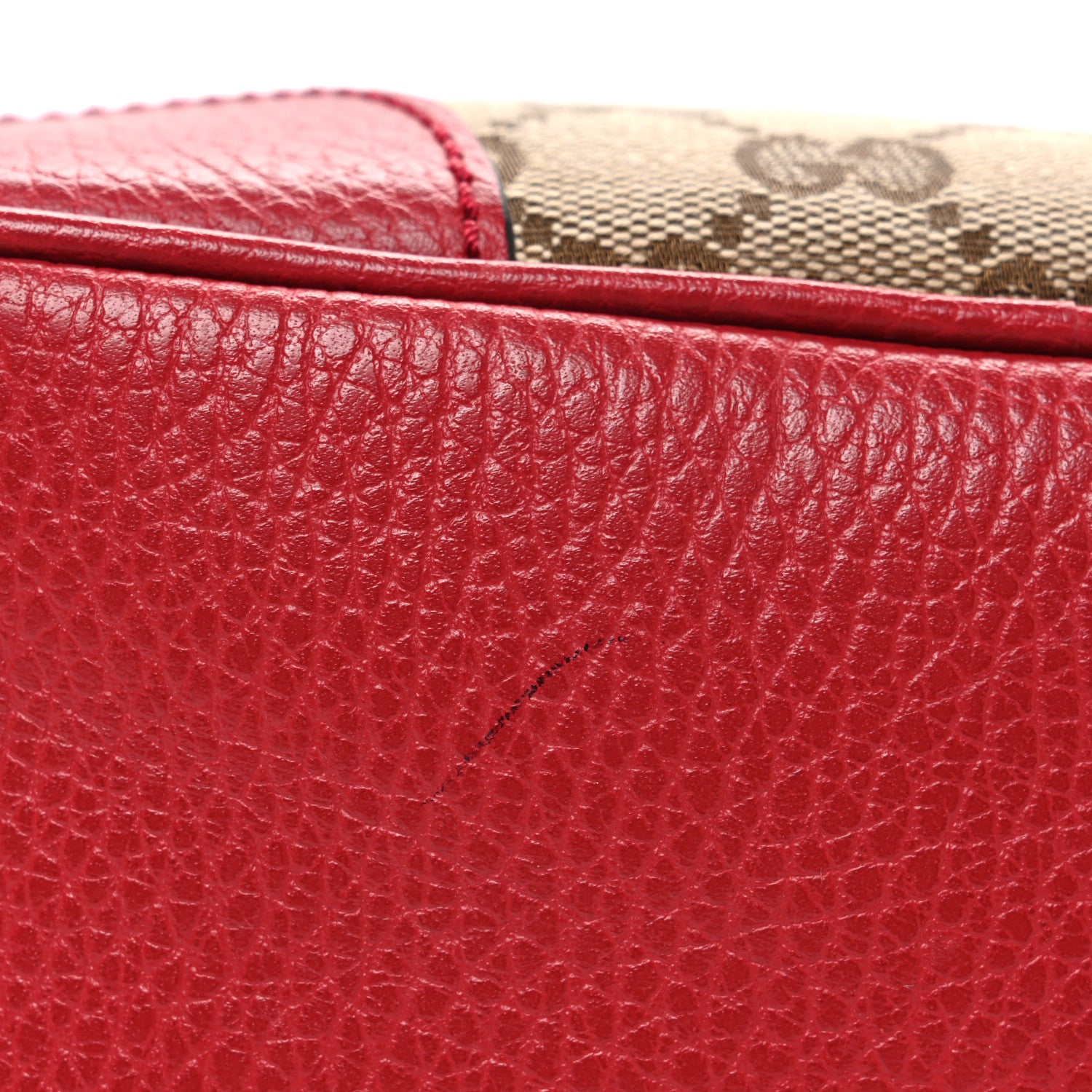 Gucci Monogram Mini Bree Messenger Bag Red 11 of 11