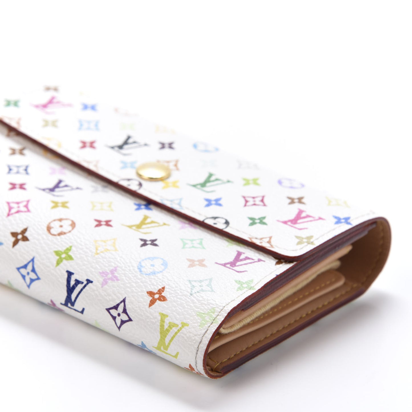 Monogram Multicolor Alexandra Wallet White