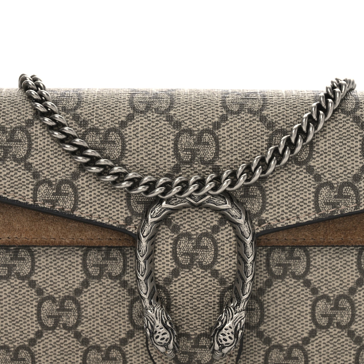 GG Supreme Monogram Super Mini Dionysus Shoulder Bag Taupe