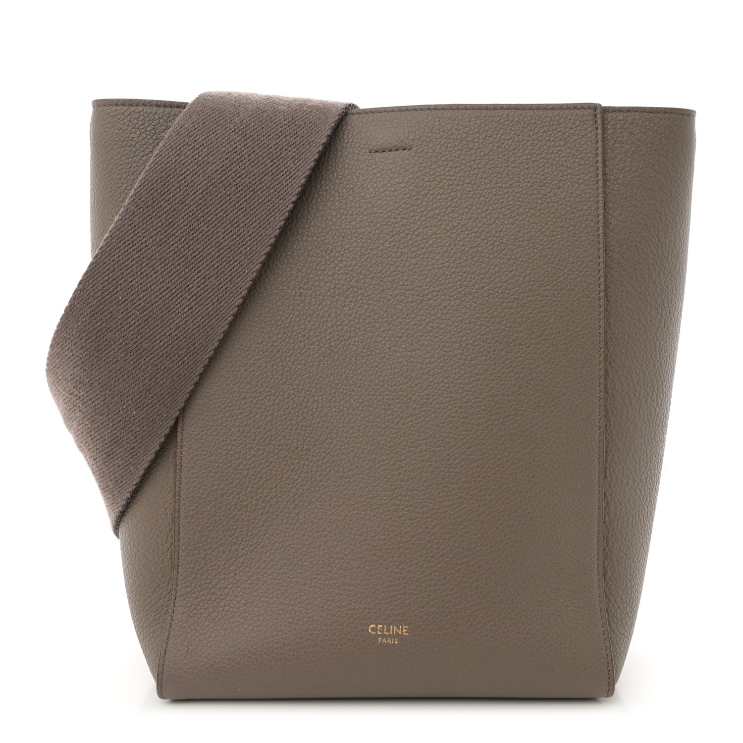 Celine Soft Grained Calfskin Small Sangle Bucket Bag Taupe 1 of 9