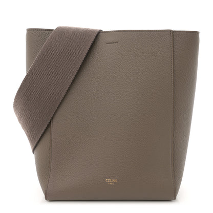 Celine Soft Grained Calfskin Small Sangle Bucket Bag Taupe 1 of 9
