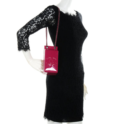 Chanel Patent Milk Carton Bag Dark Pink 2 of 8