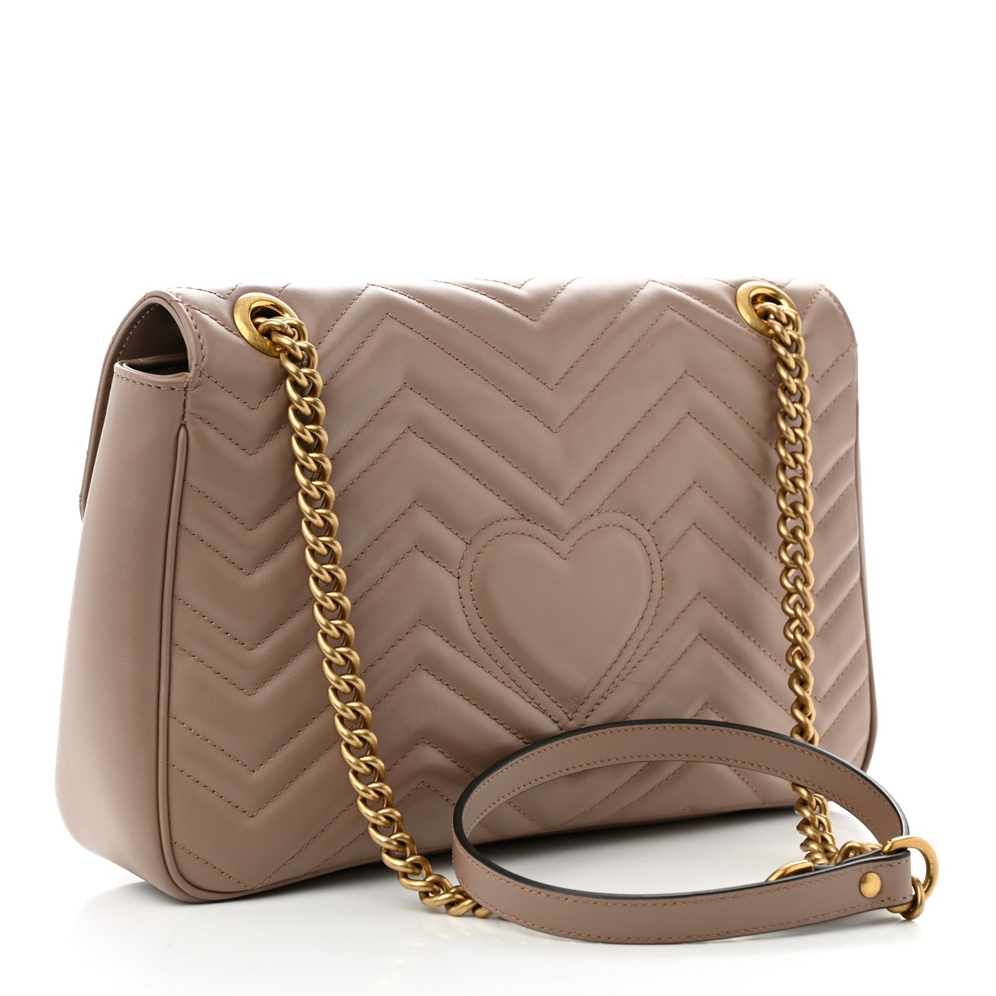 Calfskin Matelasse Medium GG Marmont Shoulder Bag Porcelain Rose