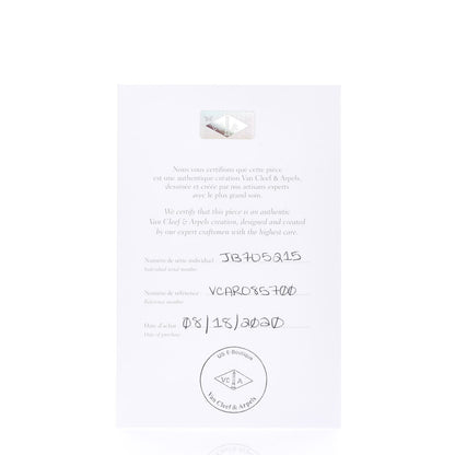 Van Cleef & Arpels 18K White Gold Diamond 6 Motifs Sweet Alhambra Bracelet 6 of 6
