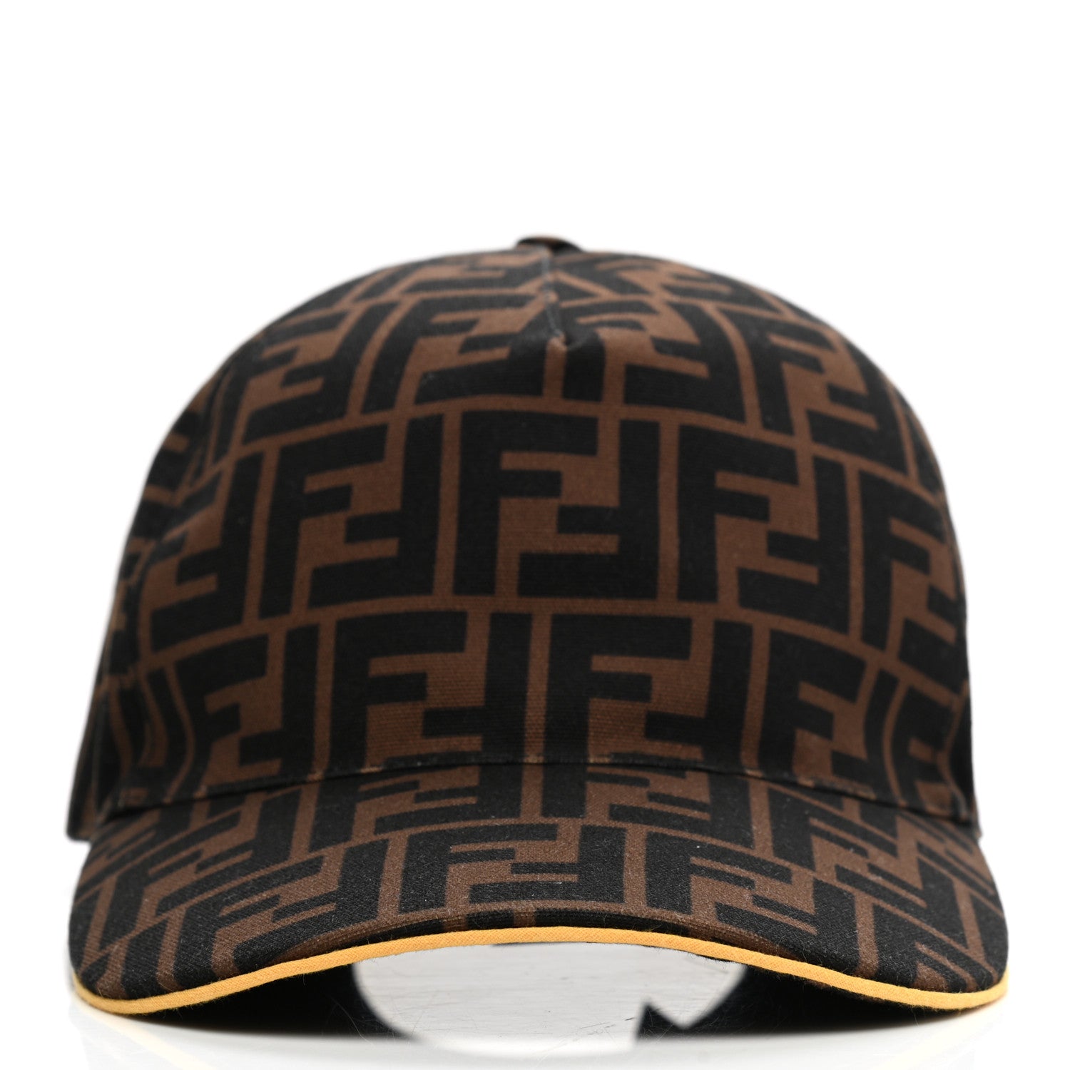 Fendi Canvas FF Reloaded Baseball Hat Tobacco Yellow 3 of 8