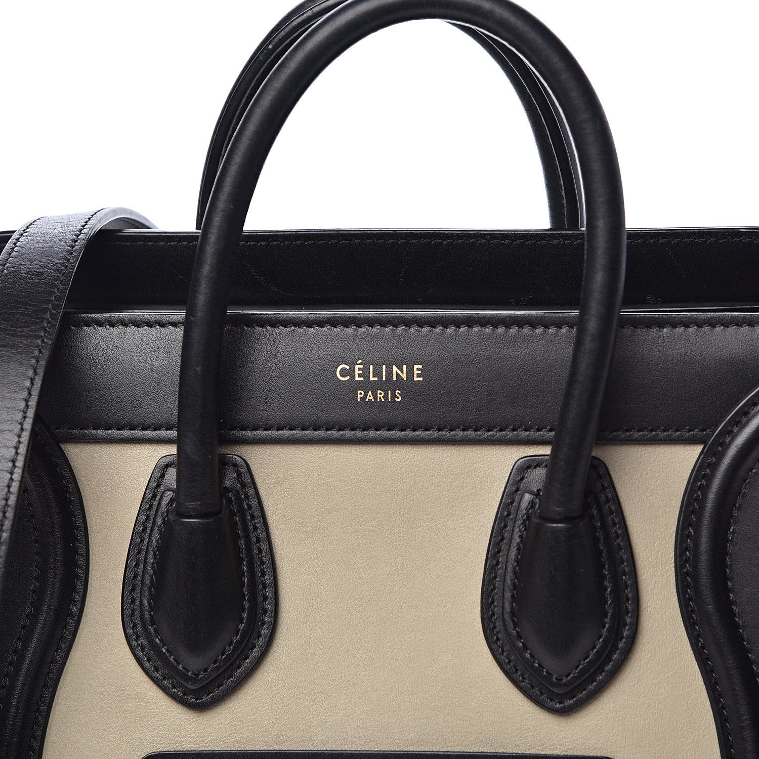 Celine Smooth Calfskin Nano Tri-Color Luggage Beige 8 of 16