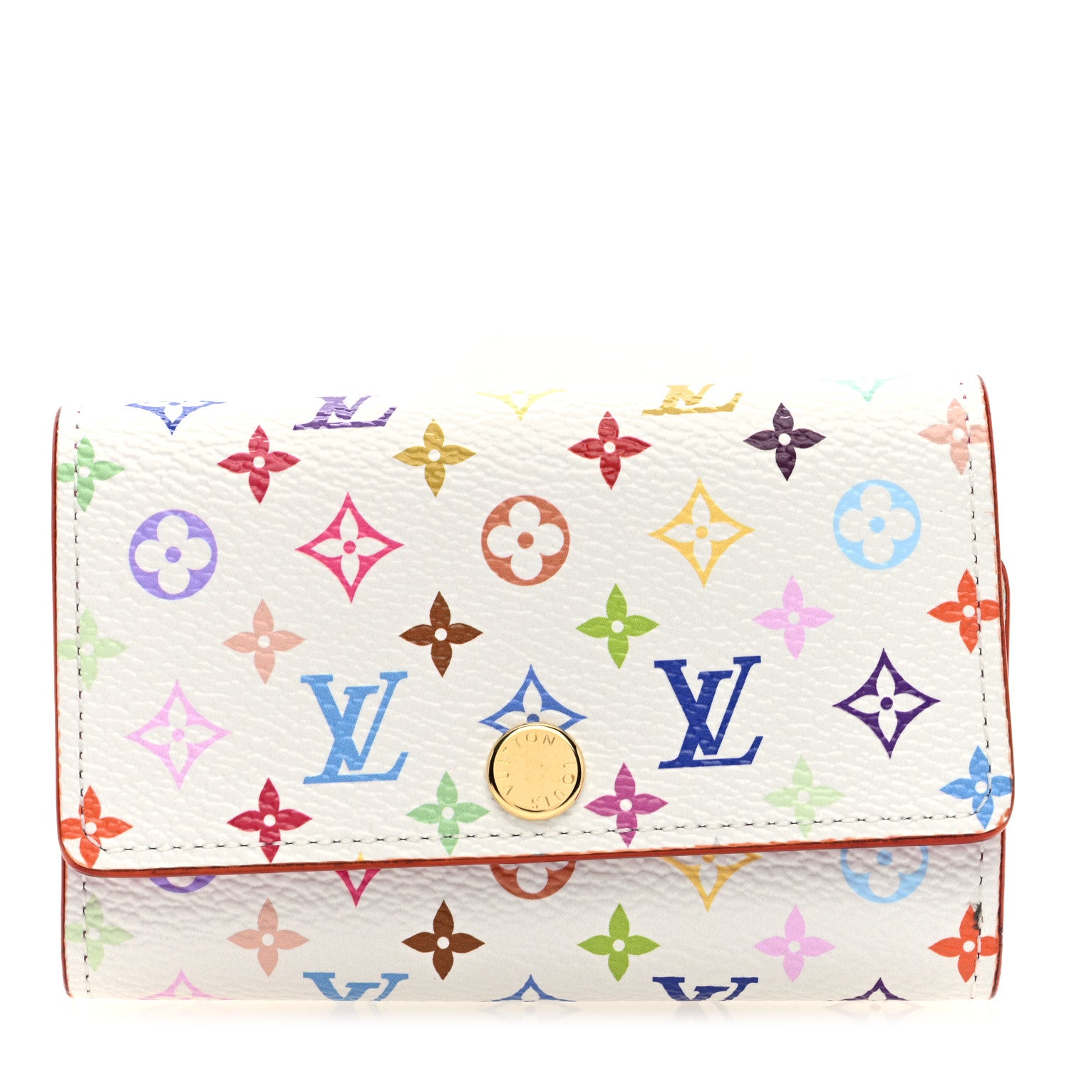 Louis Vuitton LV X TM Monogram Multicolor 6 Key Multicles Holder White 1 of 6