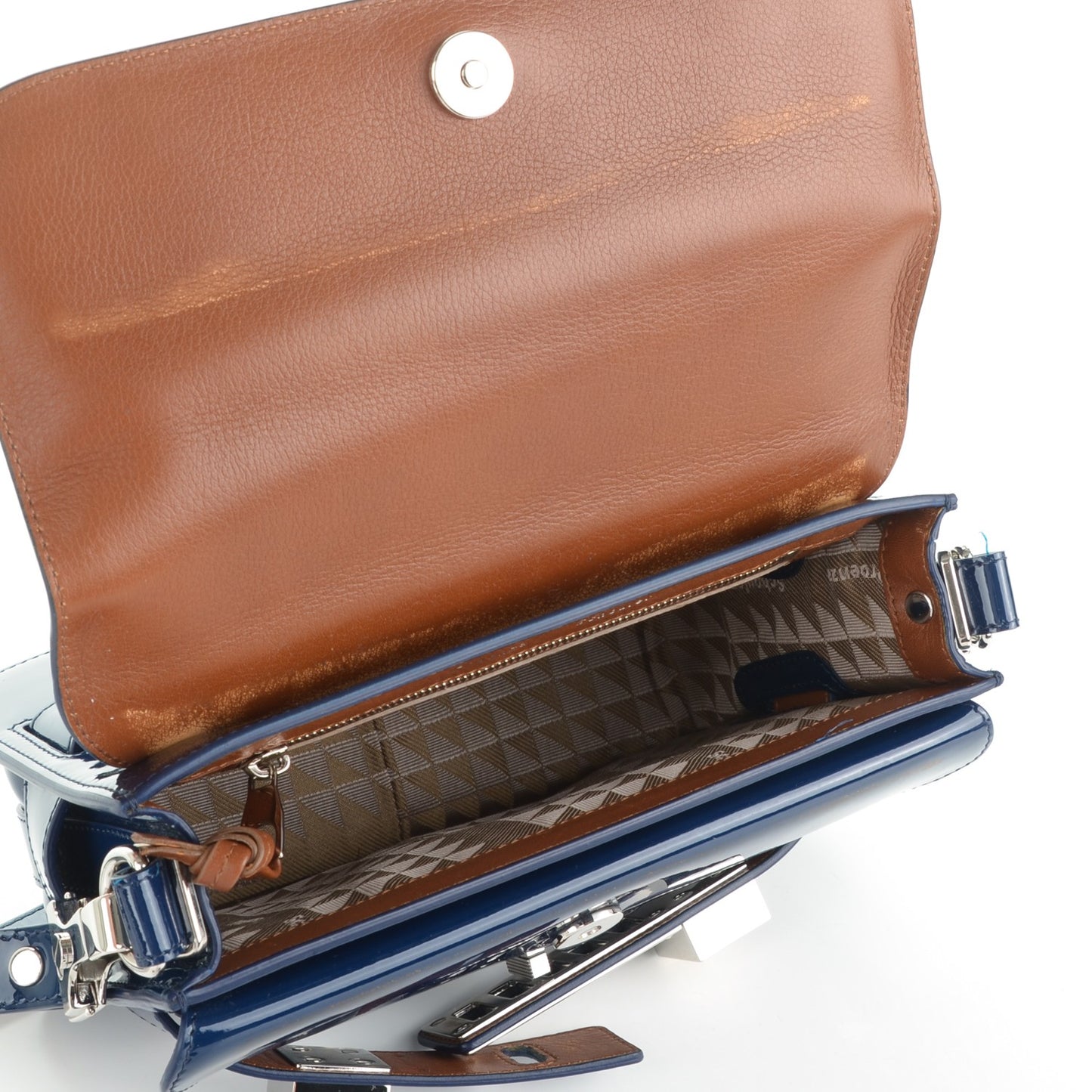 Patent Mini PS11 Classic Shoulder Bag Cadet Blue